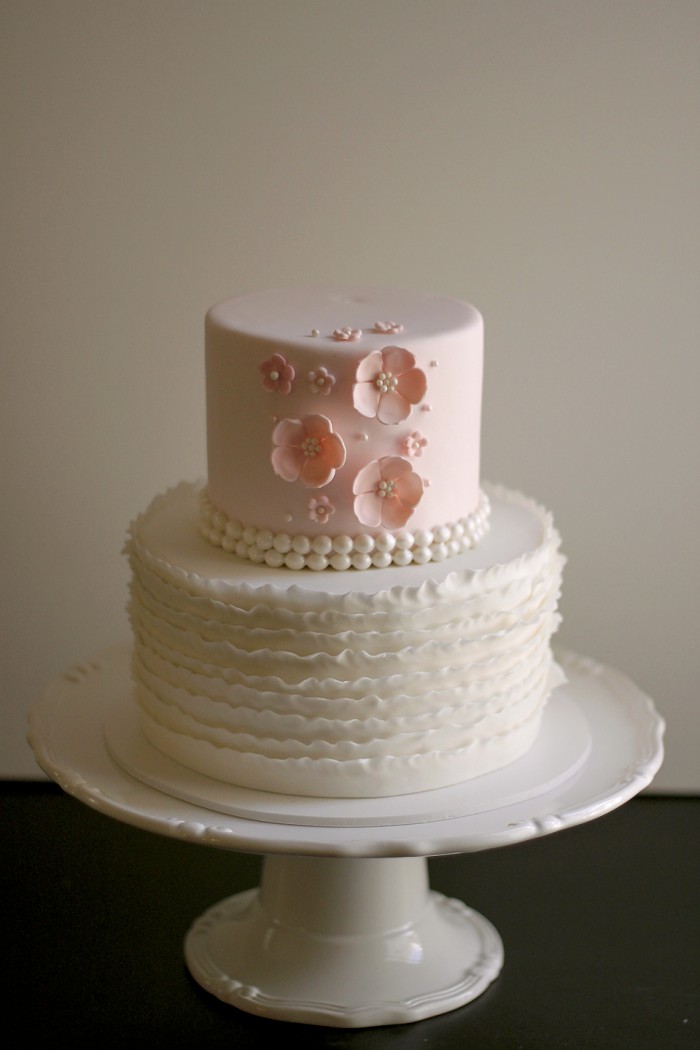 baby shower cake to coordinate with the vintage theme party the cake ...