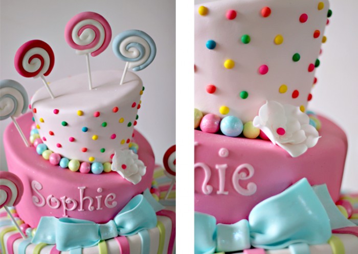 The Couture Cakery - Candy Theme Bat Mitzvah cake