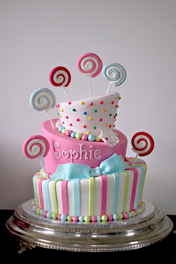 The Couture Cakery - Candy Theme Bat Mitzvah cake