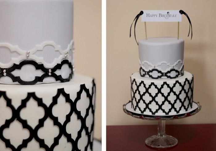 Couture Cakery - Quatrefoil Cake