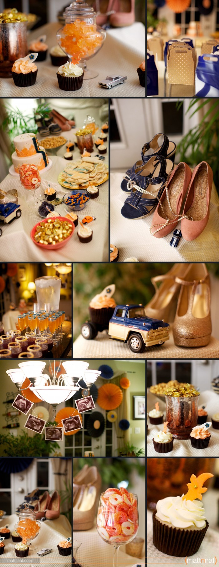 Hot-Rods-or-Heels-Themed-Gender-Reveal-Party-Coral-Navy-06