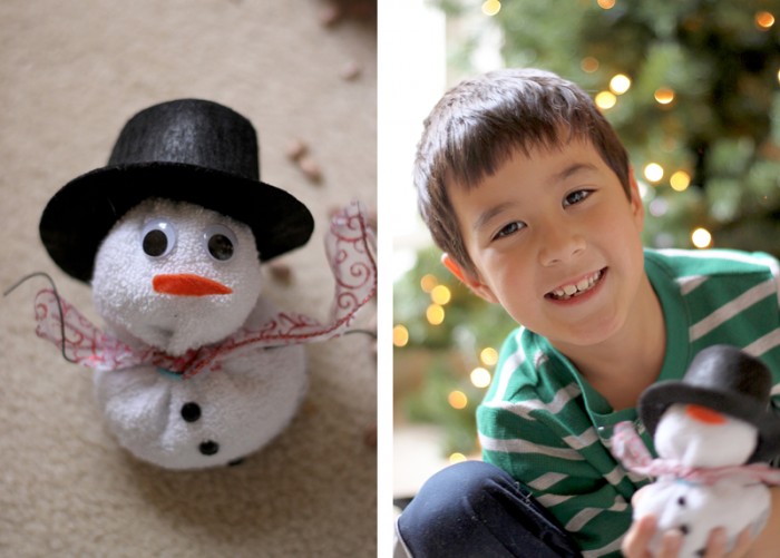 Munchkin and Bean: Simple Snowman Craft