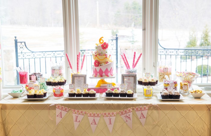 The Couture Cakery - Alaina's 6th birthday sweet's table and cake