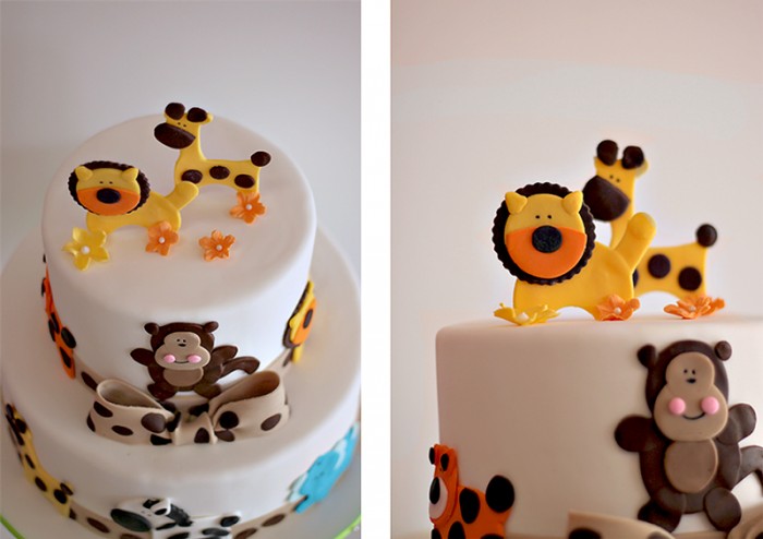 The Couture Cakery -Safari baby shower cake