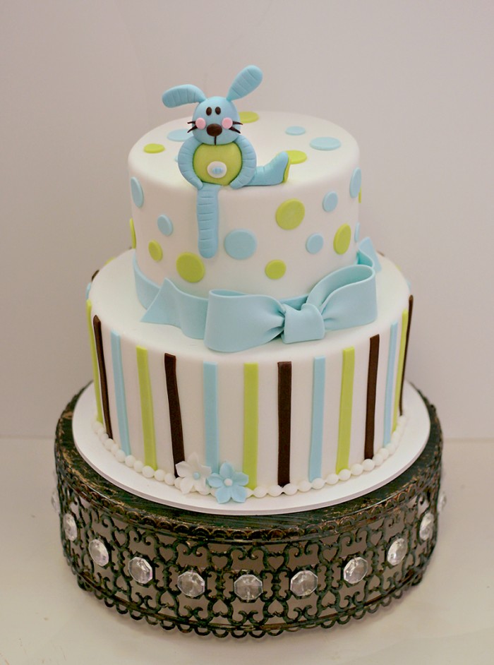 The Couture Cakery - bunny baby shower cake