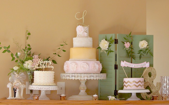 The Couture Cakery - Jamie and Garrett's wedding cakes