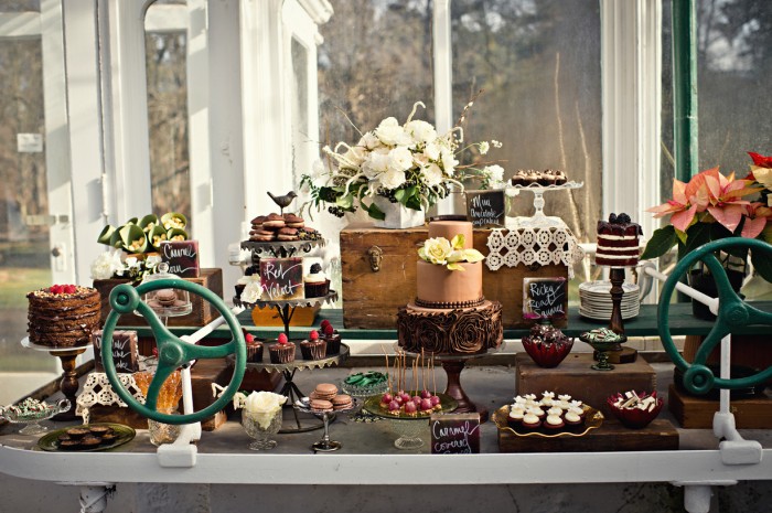 The Couture Cakery - Greenhouse Sweet table
