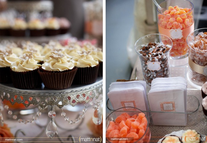 The Couture Cakery - Sweets Table. Photo by MattnNat
