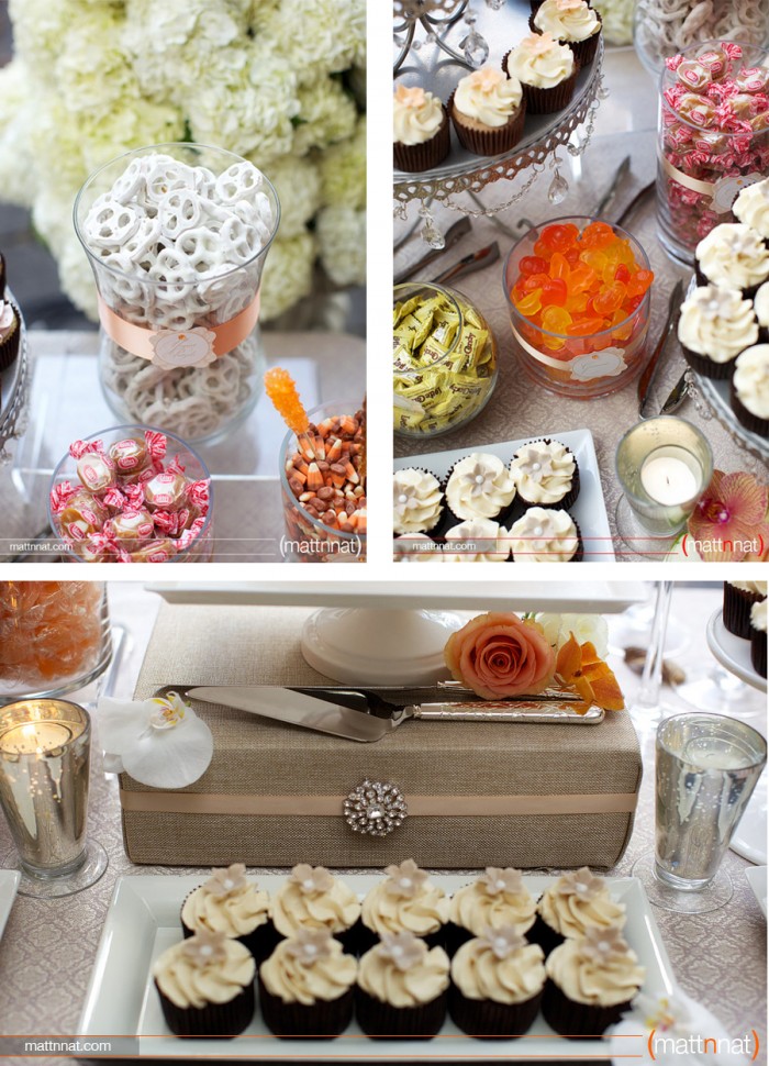 The Couture Cakery - Sweets Table. Photo by MattnNat