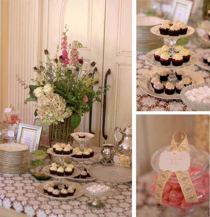 The Couture Cakery - Vintage garden bridal shower