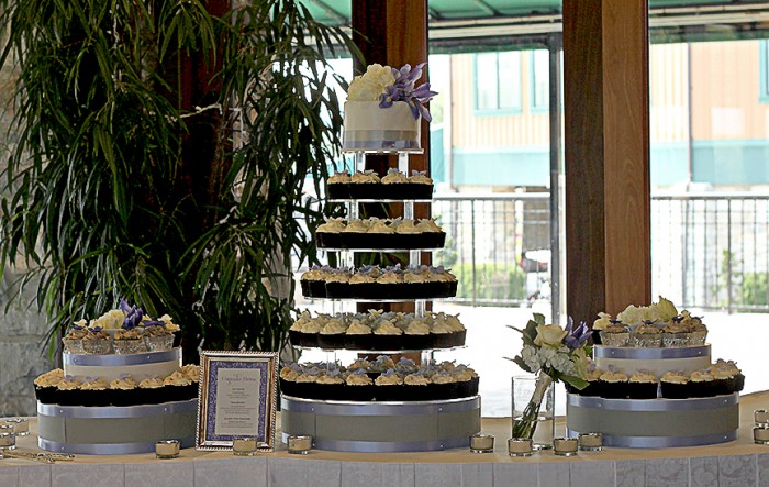 The Couture Cakery -  Cupcake tower for Wedding