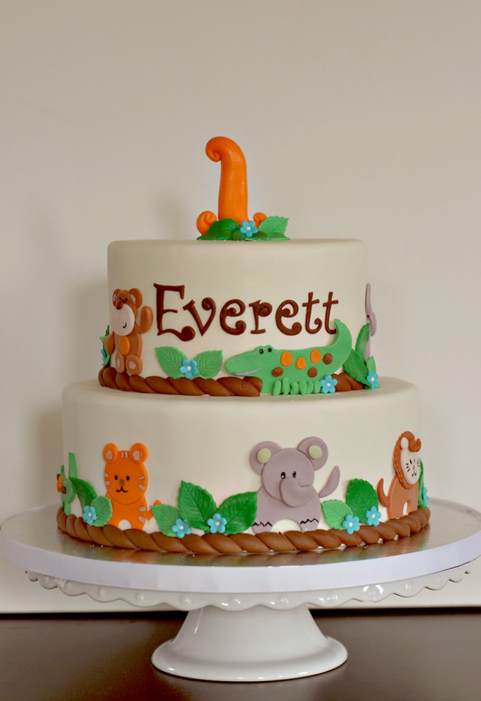 The Couture Cakery - jungle theme birthday cake