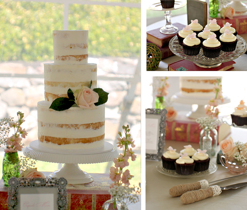The Couture Cakery - Moonstone Manor Wedding Naked Cake